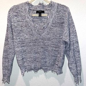 Gray knit sweater (size:medium)